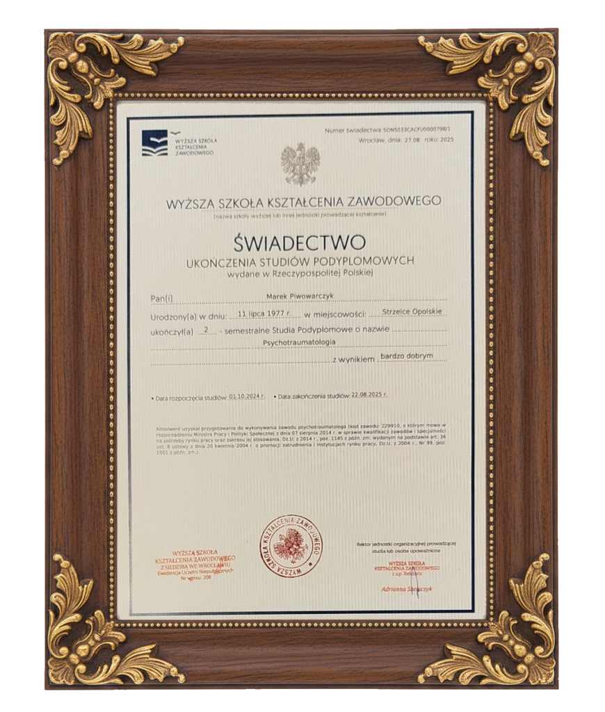 strzelce opolskie podyplomowe psychotraumatologia framed